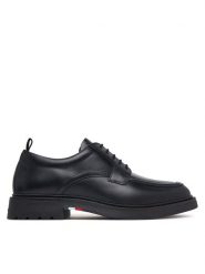 Tommy Hilfiger Półbuty Corporate Casual Lth Deck Shoe FM0FM05979 Czarny. Czarne półbuty męskie Tommy Hilfiger, ze skóry, bez zapięcia. Za 649.99 zł.