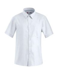 Clique Koszula oxford Cambridge krótki rękaw 100% bawełna biała – white. Białe koszule męskie CLIQUE, m, bez wzorów, z bawełny, bez kołnierzyka, bez ramiączek. Za 215.27 zł.
