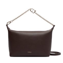 Torebka Furla. Brązowe listonoszki damskie Furla, bez wzorów, bez dodatków. Za 919.99 zł.