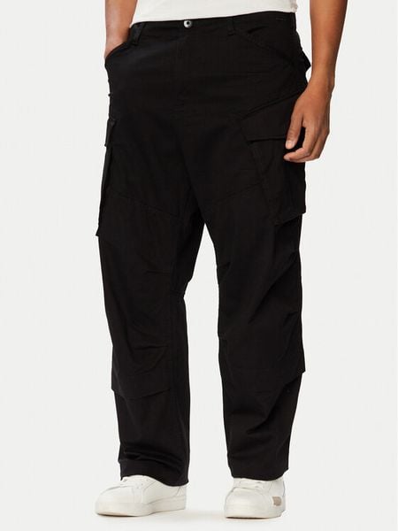 G-Star Raw Spodnie cargo Rovic 3D D30010-5126 Czarny Relaxed Fit. Czarne spodnie materiałowe męskie G-Star, bez wzorów, z bawełny, retro. Za 429.99 zł.