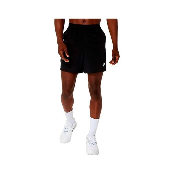 7-calowe spodenki Asics Court. Niebieskie szorty damskie Asics, bez wzorów, sportowe. Za 227.00 zł.