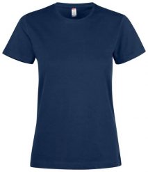 Clique Premium Fashion-T Women T-shirt premium 100% bawełna. Niebieskie t-shirty damskie CLIQUE, l, bez wzorów, z bawełny, bez kołnierzyka. Za 118.39 zł.
