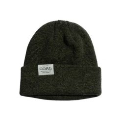 Czapka zimowa COAL UNIFORM LOW olive black marl. Zielone czapki męskie COAL, na zimę, bez wzorów, sportowe. Za 39.00 zł.