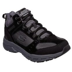 Buty trekkingowe męskie Skechers Oak Canyon. Czarne buty trekkingowe męskie Skechers, z materiału, bez zapięcia. Za 259.99 zł.