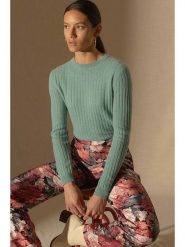 Perfect Cashmere Kaszmirowy sweter "Kylie" w kolorze turkusowym rozmiar: L. Niebieskie swetry klasyczne damskie Perfect Cashmere, l, z kaszmiru, bez kołnierzyka. Za 279.11 zł.