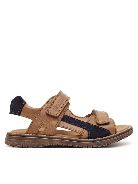 Froddo Sandały Daros Double G3150280-1 S Brązowy. Brązowe sandały chłopięce Froddo, ze skóry, bez zapięcia. Za 339.99 zł.