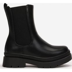 Czarne Botki Merdren. Czarne botki dziewczęce Born2be, bez wzorów, z materiału, bez ramiączek. Za 139.99 zł.