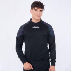 Kobieta Bieganie Kurtka Lekka z Kapturem Czarny-Czarny. Czarne kurtki damskie Legea, xl, bez wzorów, z bawełny, z kapturem. Za 128.00 zł.
