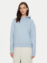 Calvin Klein Bluza K20K208126 Błękitny Regular Fit. Niebieskie bluzy bez kaptura damskie CALVIN KLEIN, xxl, z bawełny. Za 239.99 zł.