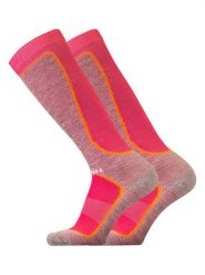 UphillSport Skarpety narciarskie w kolorze różowym rozmiar: 47-50. Różowe skarpetki męskie UphillSport, bez wzorów, z materiału. Za 26.31 zł.