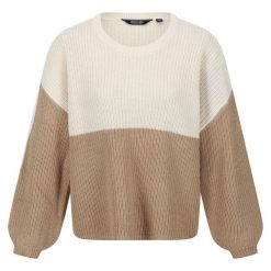Sweter Damski Dzianinowa Kamaria. Białe swetry klasyczne damskie Regatta, xl, z dzianiny, bez kołnierzyka. Za 87.99 zł.