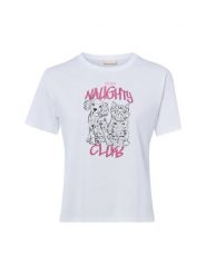 Liu Jo Collection Koszulka Kobiety Bawełna biały, S. Białe t-shirty damskie Liu Jo Collection, s, z aplikacjami, z bawełny, bez kołnierzyka. Za 199.95 zł.