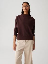 OPUS Bluza w kolorze ciemnobrązowym rozmiar: 36. Brązowe bluzy bez kaptura damskie Opus. Za 118.56 zł.