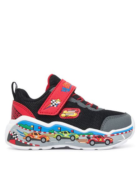 Skechers Sneakersy Play Scene 407312N/BKRD Czarny. Czarne buty sportowe chłopięce Skechers, bez wzorów, z materiału, bez zapięcia. Za 179.99 zł.