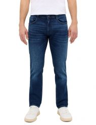 Męskie Spodnie Jeansowe Mustang Style Oregon Slim Denim Blue 1015502 5000 983. Niebieskie spodnie materiałowe męskie Mustang, bez wzorów, z denimu. Za 219.99 zł.