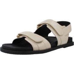 Sandały GEOX D ADELASH Beżowy. Brązowe obuwie trekkingowe damskie Geox, bez wzorów, ze skóry, bez obcasa. Za 434.99 zł.