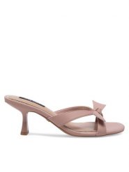 Nine West Klapki WFA2668-1 Różowy. Czerwone klapki damskie Nine West, bez wzorów, z syntetyku, bez obcasa. Za 229.99 zł.