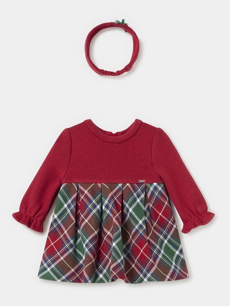 Mayoral Sukienka codzienna 2.862 Czerwony Regular Fit. Czerwone sukienki dziewczęce Mayoral, bez wzorów, z bawełny, bez ramiączek. Za 139.99 zł.