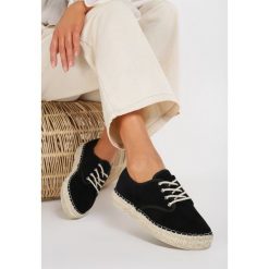 Czarne Espadryle Nememis. Czarne espadryle damskie Renee, bez wzorów, bez obcasa. Za 44.99 zł.