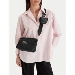 Torebka Nine West. Czarne listonoszki damskie Nine West, bez wzorów, bez dodatków. Za 219.99 zł.