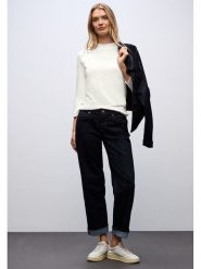 Street One Koszulka w kolorze kremowym rozmiar: 40. Brązowe bluzki damskie Street One, bez wzorów, bez kołnierzyka. Za 100.28 zł.