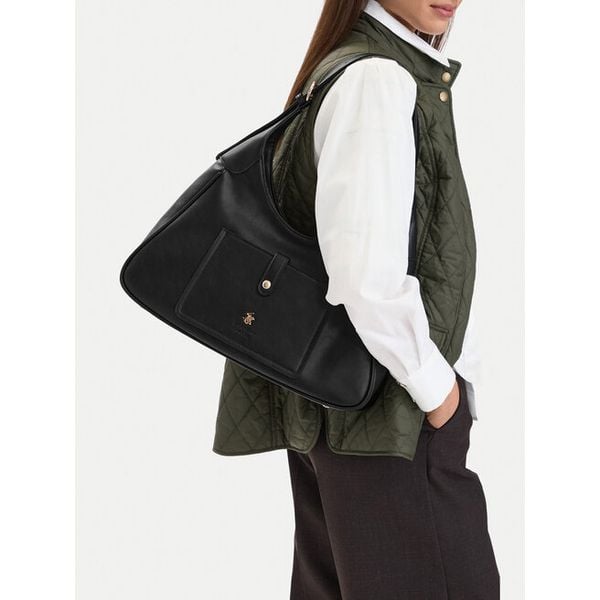 Torebka Beverly Hills Polo Club. Czarne torebki klasyczne damskie Beverly Hills Polo Club, bez wzorów, bez dodatków. Za 219.99 zł.