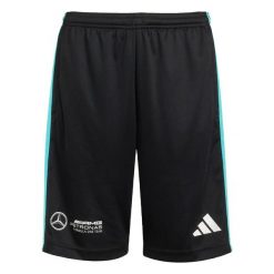 Szorty Mercedes - Amg Petronas Formula One Team Dna. Białe szorty damskie Adidas, bez wzorów, z materiału, młodzieżowe. Za 179.00 zł.