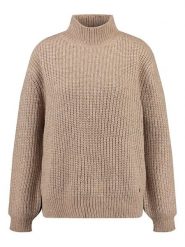 KEY LARGO Sweter "Dina" w kolorze beżowym rozmiar: XL. Brązowe golfy damskie KEY LARGO, xl, ze splotem, bez kołnierzyka. Za 121.51 zł.