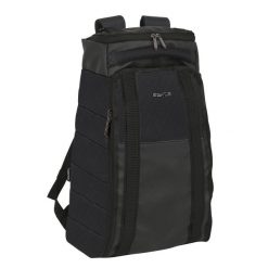 Plecak Safta Black Skóra syntetyczna. Czarne plecaki damskie MBRANDS, bez wzorów, ze skóry. Za 274.75 zł.