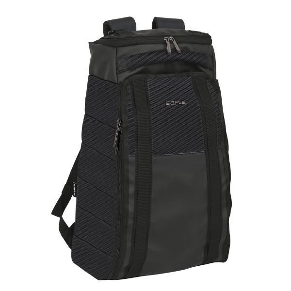 Plecak Safta Black Skóra syntetyczna. Czarne plecaki damskie MBRANDS, bez wzorów, ze skóry. Za 274.75 zł.