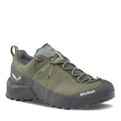 Buty trekkingowe Salewa Wildfire Leather 2 GTX. Czarne buty trekkingowe męskie Salewa, z gore-texu, bez zapięcia, trekkingowe, gore-tex. Za 773.00 zł.