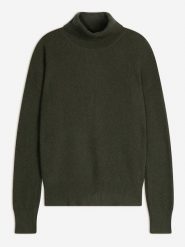 AUTHENTIC CASHMERE Kaszmirowy golf "Roxane" w kolorze khaki rozmiar: S. Brązowe golfy damskie AUTHENTIC CASHMERE, s, bez wzorów, z kaszmiru, bez ramiączek. Za 478.99 zł.