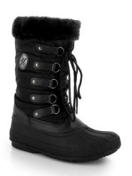 Kimberfeel Kozaki zimowe "Kenza" w kolorze czarnym rozmiar: 38. Czarne kozaki damskie Kimberfeel, z materiału, bez obcasa. Za 156.98 zł.