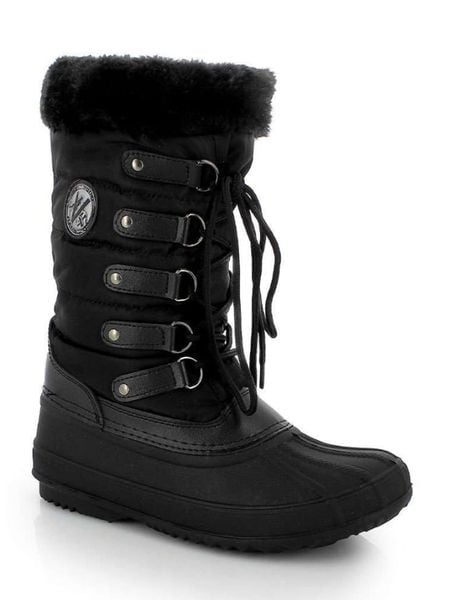 Kimberfeel Kozaki zimowe "Kenza" w kolorze czarnym rozmiar: 38. Czarne kozaki damskie Kimberfeel, z materiału, bez obcasa. Za 156.98 zł.