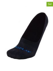 Replay Underwear Skarpety-stopki (3 pary) "Invisible" w kolorze czarnym rozmiar: 43-46. Czarne skarpetki męskie Replay Underwear, bez wzorów, ze splotem. Za 26.99 zł.