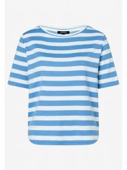 More & More Koszulka w kolorze błękitno-białym rozmiar: 44. Białe bluzki damskie MORE & MORE, bez wzorów, bez kołnierzyka, bez ramiączek. Za 126.45 zł.