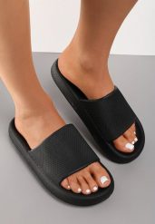 Czarne Piankowe Klapki w Stylu Basic Oreithano. Czarne bikini damskie Renee, bez wzorów. Za 19.99 zł.