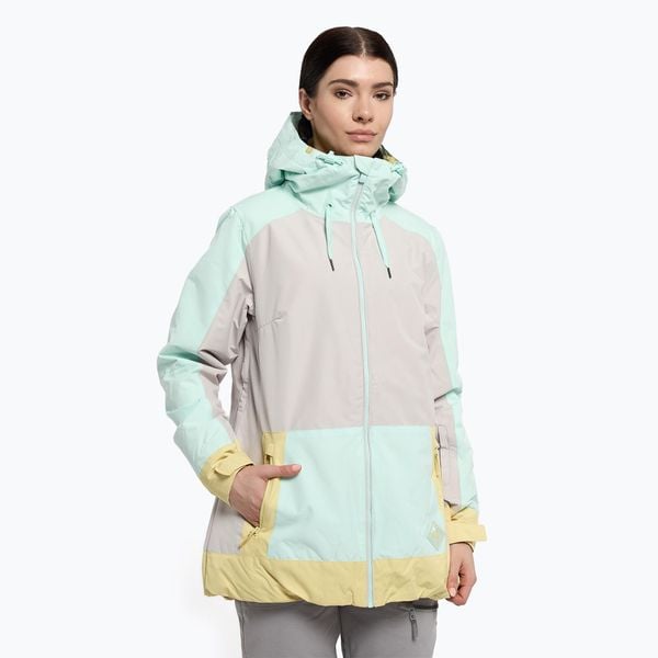 Kurtka snowboardowa damska ROXY Ravine Hoodie. Białe kurtki damskie Roxy, xs, bez wzorów, bez kaptura, narciarskie. W wyprzedaży za 819.90 zł.