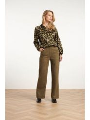 Smashed Lemon Spodnie w kolorze khaki rozmiar: L. Brązowe spodnie materiałowe damskie Smashed Lemon, bez wzorów, z materiału. Za 126.99 zł.