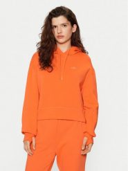 Lacoste Bluza SF0281 Pomarańczowy Relaxed Fit. Brązowe bluzy bez kaptura damskie Lacoste, z bawełny. Za 399.99 zł.