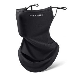 Czapka na twarz ROCKBROS z tkaniny lodowej czarna. Czarne czapki męskie ROCKBROS, na lato, bez wzorów, z materiału, sportowe. Za 47.60 zł.