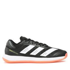 Buty halowe adidas. Czarne buty sportowe na co dzień męskie Adidas, bez zapięcia. Za 369.99 zł.