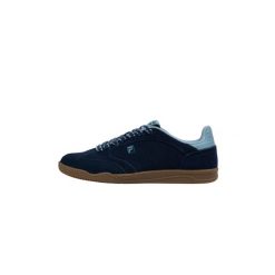Buty męskie sportowe do chodzenia skóra Fila SLANTSHOT S. Niebieskie buty sportowe na co dzień męskie Fila, z gumy, bez zapięcia, trekkingowe. Za 229.00 zł.
