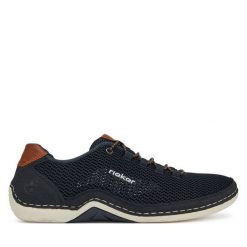 Półbuty Rieker. Czarne półbuty męskie Rieker, bez zapięcia. Za 275.99 zł.