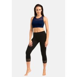 Legginsy na fitness damskie Teyli Glamo 3/4. Czarne legginsy damskie Teyli, xl, bez wzorów, z bawełny. Za 99.95 zł.
