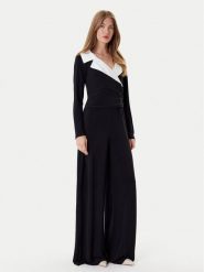Joseph Ribkoff Kombinezon 253705 Czarny Wide Leg. Czarne kombinezony damskie Joseph Ribkoff, bez wzorów, z syntetyku, bez kołnierzyka, bez ramiączek. Za 1,099.00 zł.
