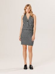 Rodier Kamizelka w kolorze szarym rozmiar: L. Szare kamizelki damskie Rodier, l, z kaszmiru. Za 326.99 zł.