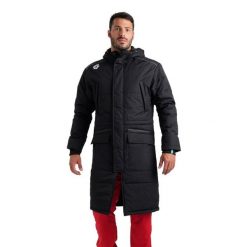 Parka Arena Team Solid. Czarne parki damskie Puma, bez wzorów. Za 713.90 zł.