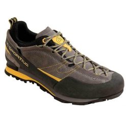 Buty podejściowe męskie La Sportiva Boulder X. Szare buty trekkingowe męskie La Sportiva, na jesień, z gumy, bez zapięcia, trekkingowe. Za 881.00 zł.