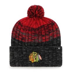 Czapka zimowa 47 Brand NHL Chicago Blackhakws Cascade black. Czarne czapki męskie 47 Brand, na zimę, bez wzorów. Za 139.99 zł.